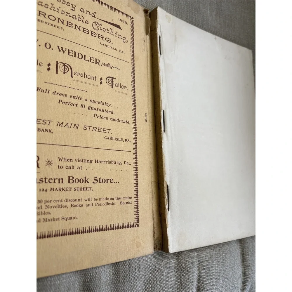 Shippensburg University Normal Literary Gazette 1896 Pennsylvania Antique Colleg